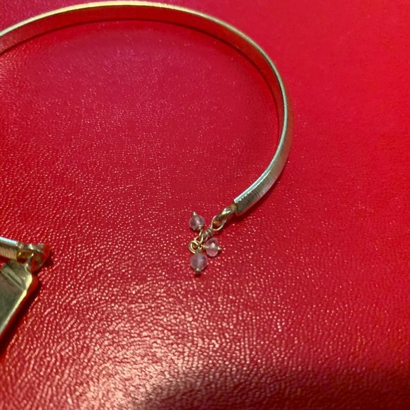 Shiraleah Blush Fleur Earrings and Sants Bangle Set NWT - Picture 7 of 15